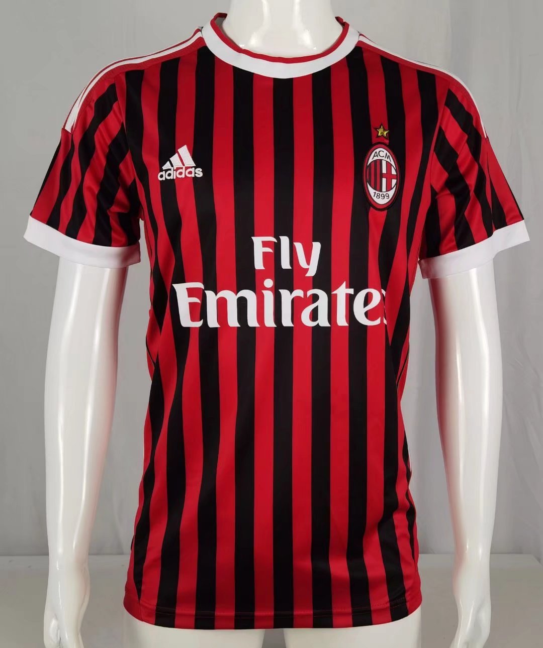 AC Milan 2011/12 Home Retro Men Jersey – Black/Red
