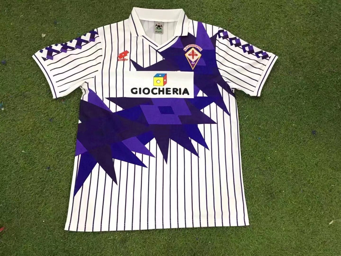 ACF Fiorentina 1991/92 Away Retro Men Jersey – White