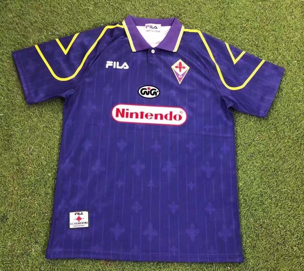 ACF Fiorentina 1997/98 Home Retro Men Jersey – Purple