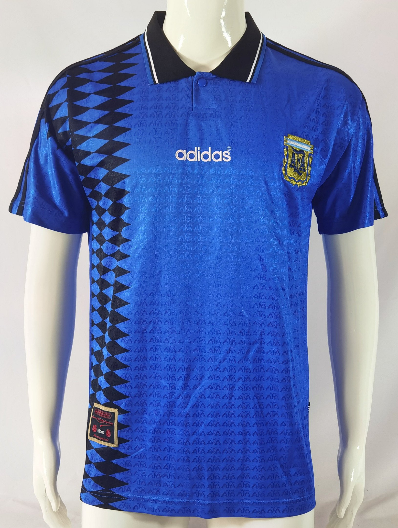 Argentina 1994 Away Retro Men Jersey – Blue