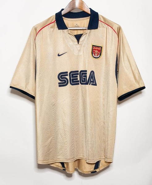 Arsenal 2001/02 Away Retro Men Jersey – Yellow