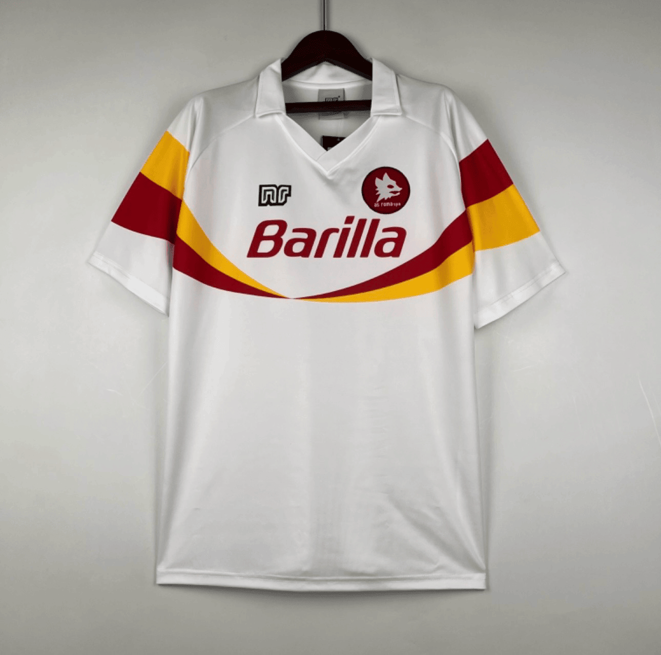 AS Roma 1990/91 Away Retro Men Jersey – White