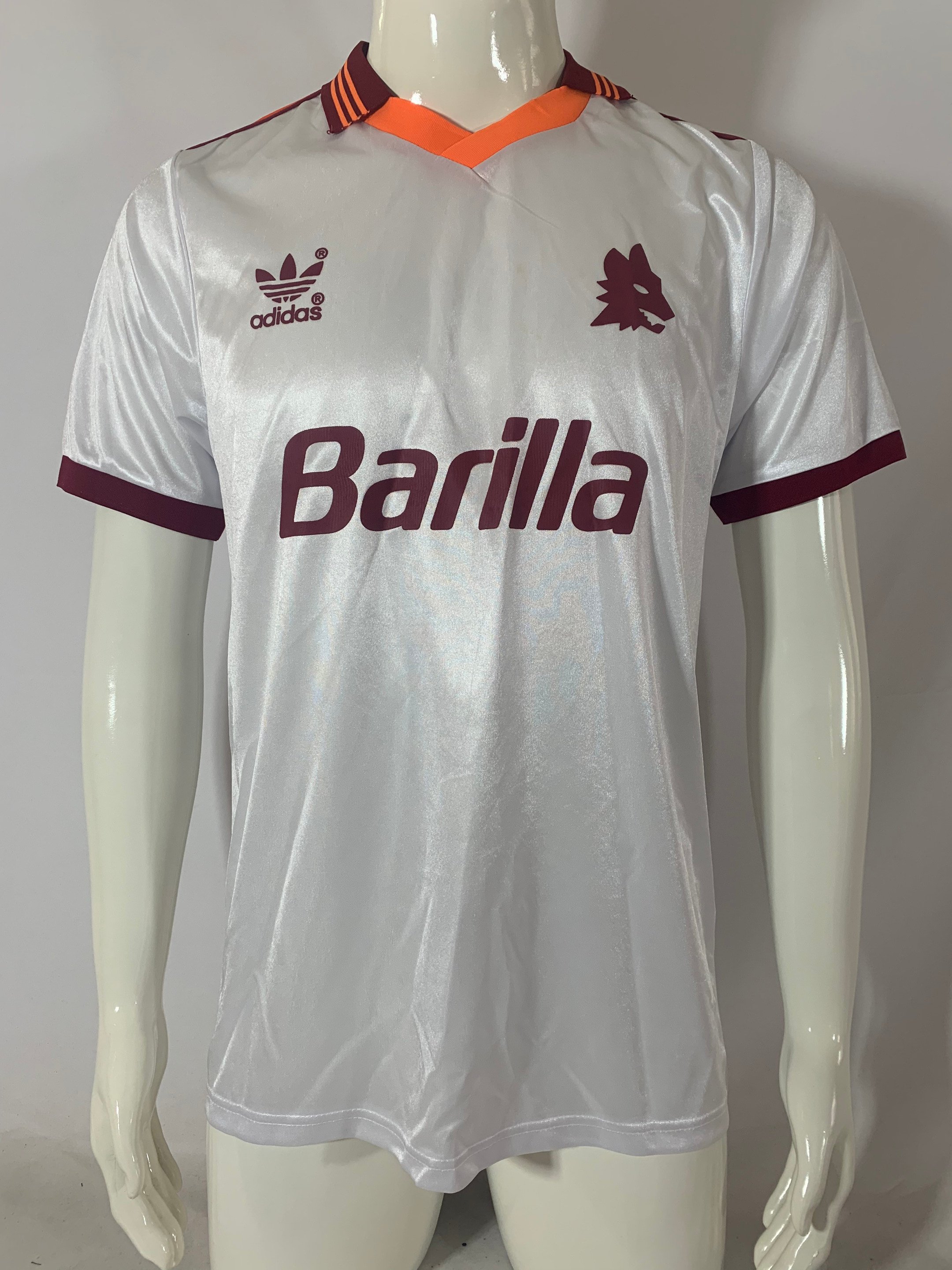 AS Roma 1992/93 Away Retro Men Jersey – White