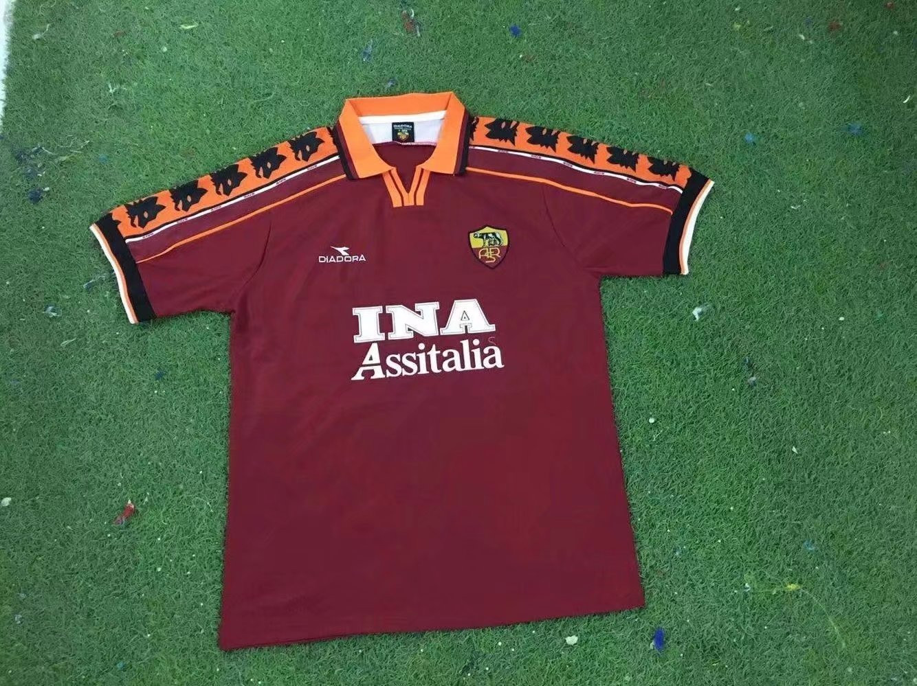 AS Roma 1998/99 Home Retro Men Jersey – Red
