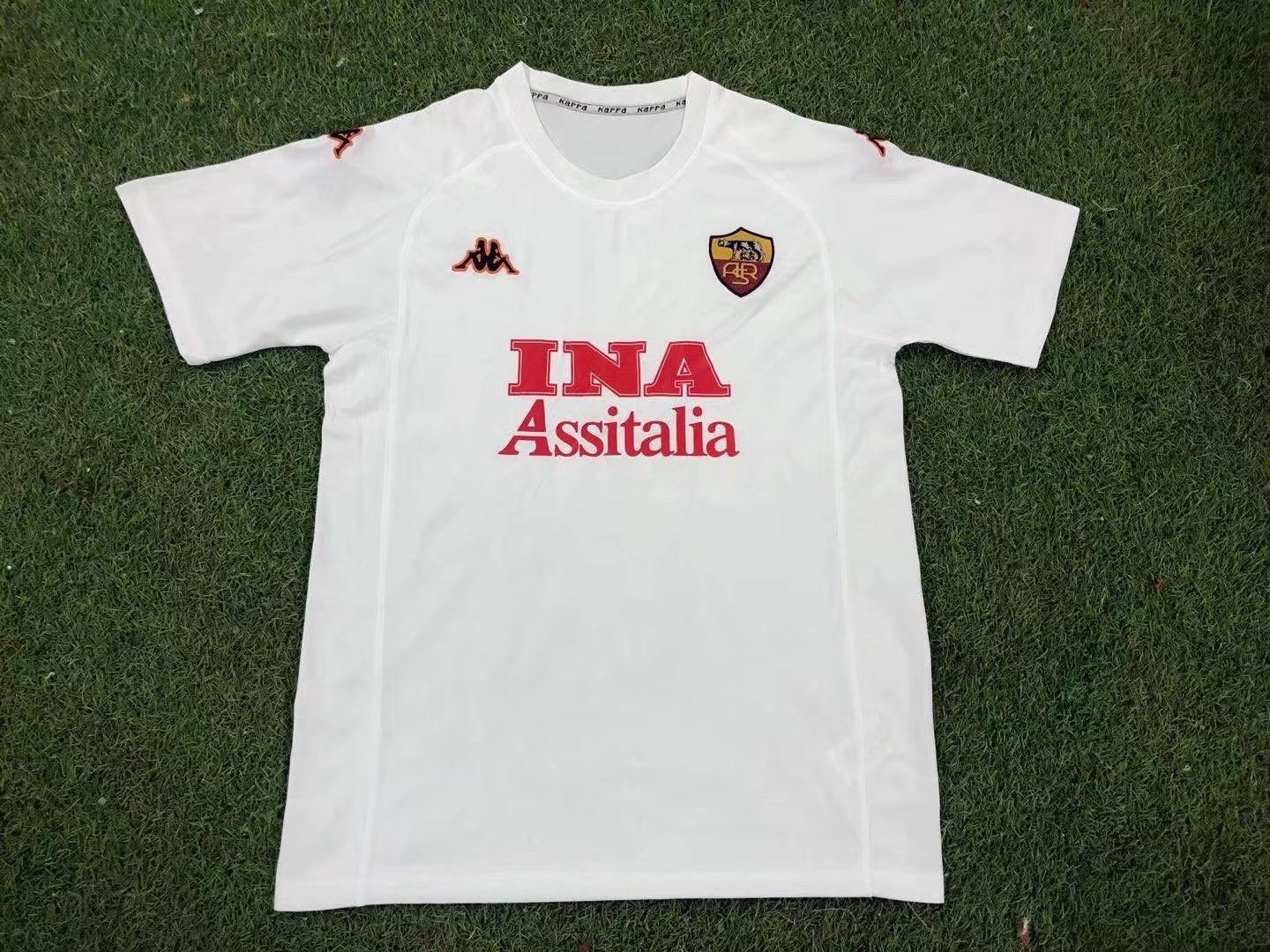 AS Roma 2000/01 Away Retro Men Jersey – White