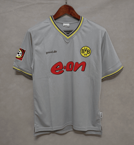 Borussia Dortmund 2000/01 Away Retro Men Jersey – Gray