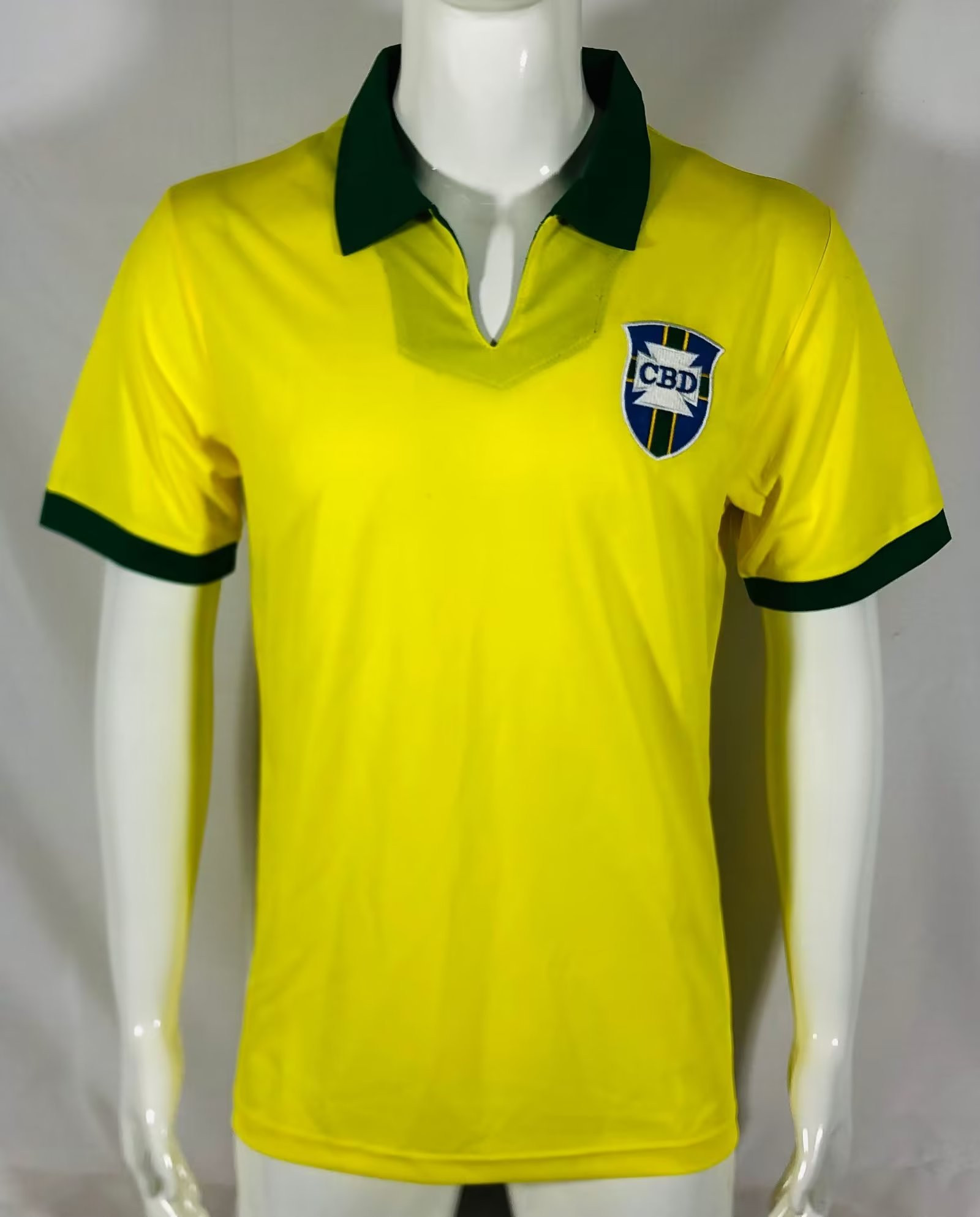 Brazil 1950/66 Home Retro Men Jersey – Yellow