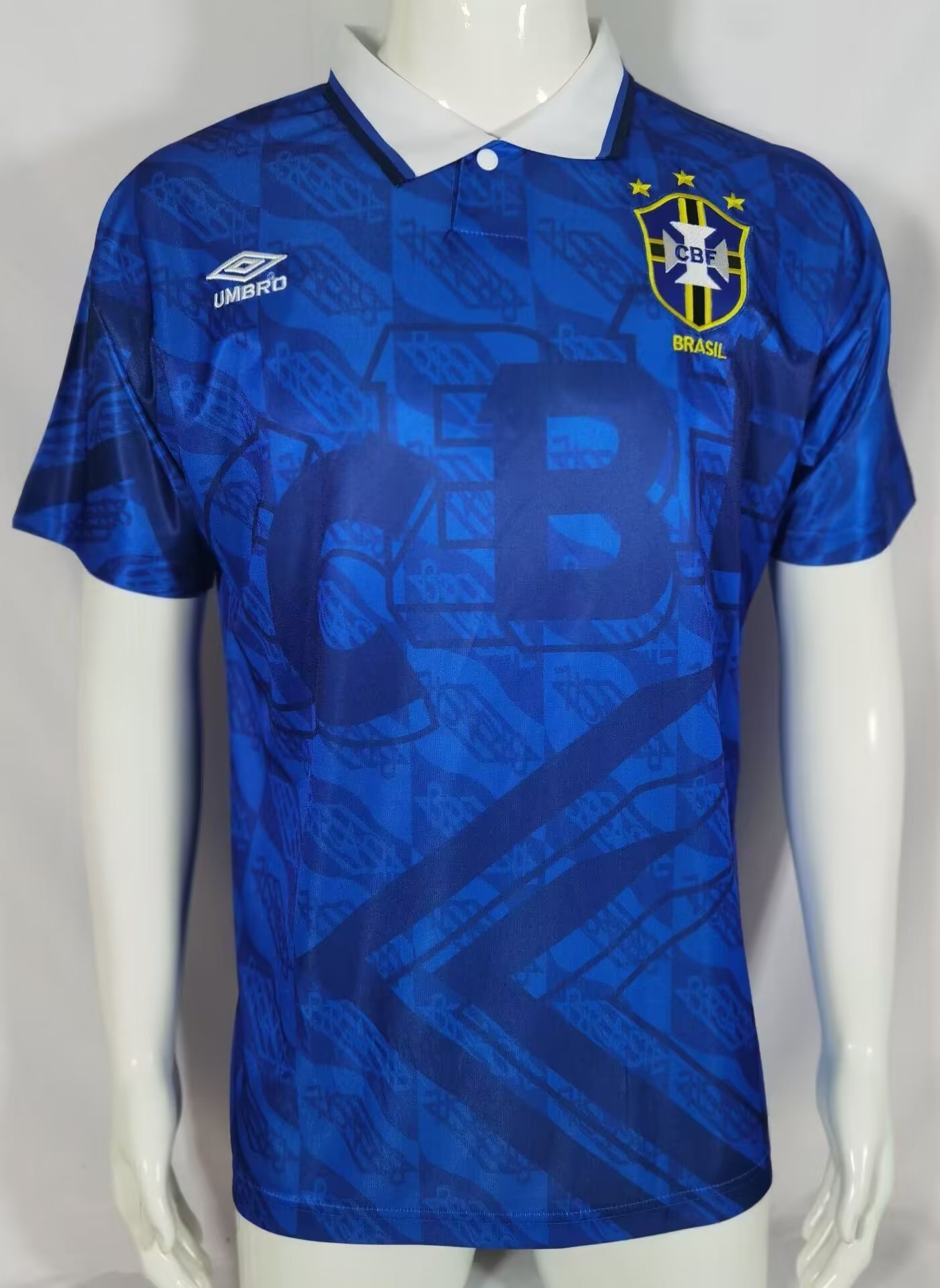Brazil 1991/93 Away Retro Men Jersey – Blue