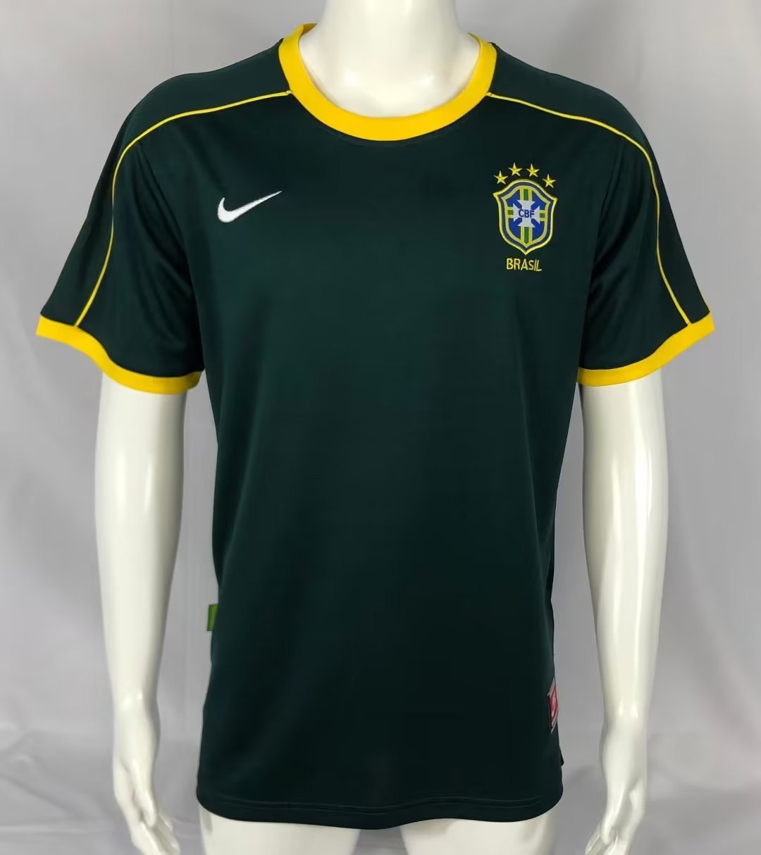 Brazil 1998 Goalkeeper Retro Men Jersey – Green