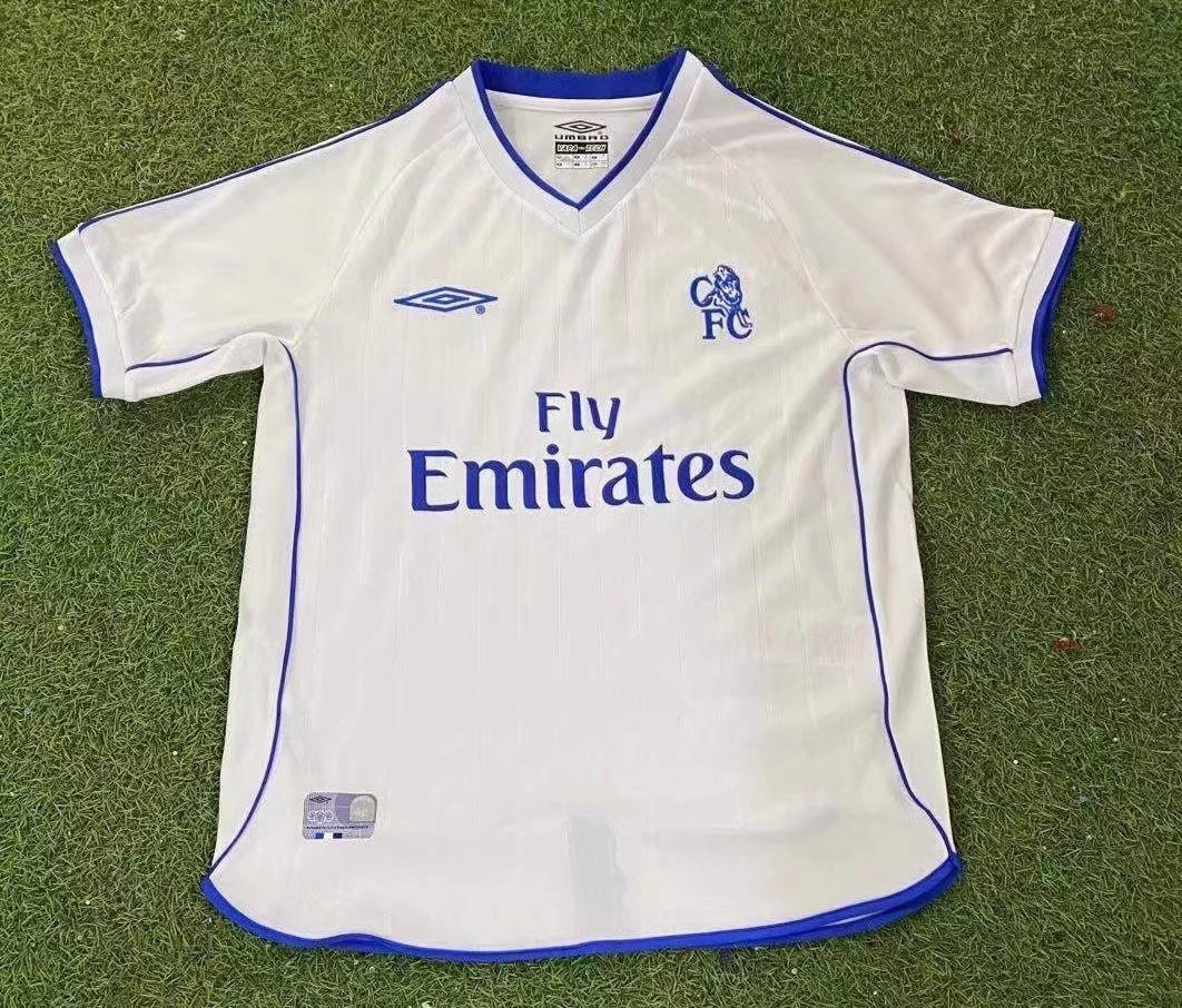 Chelsea 2001/03 Away Retro Men Jersey – White