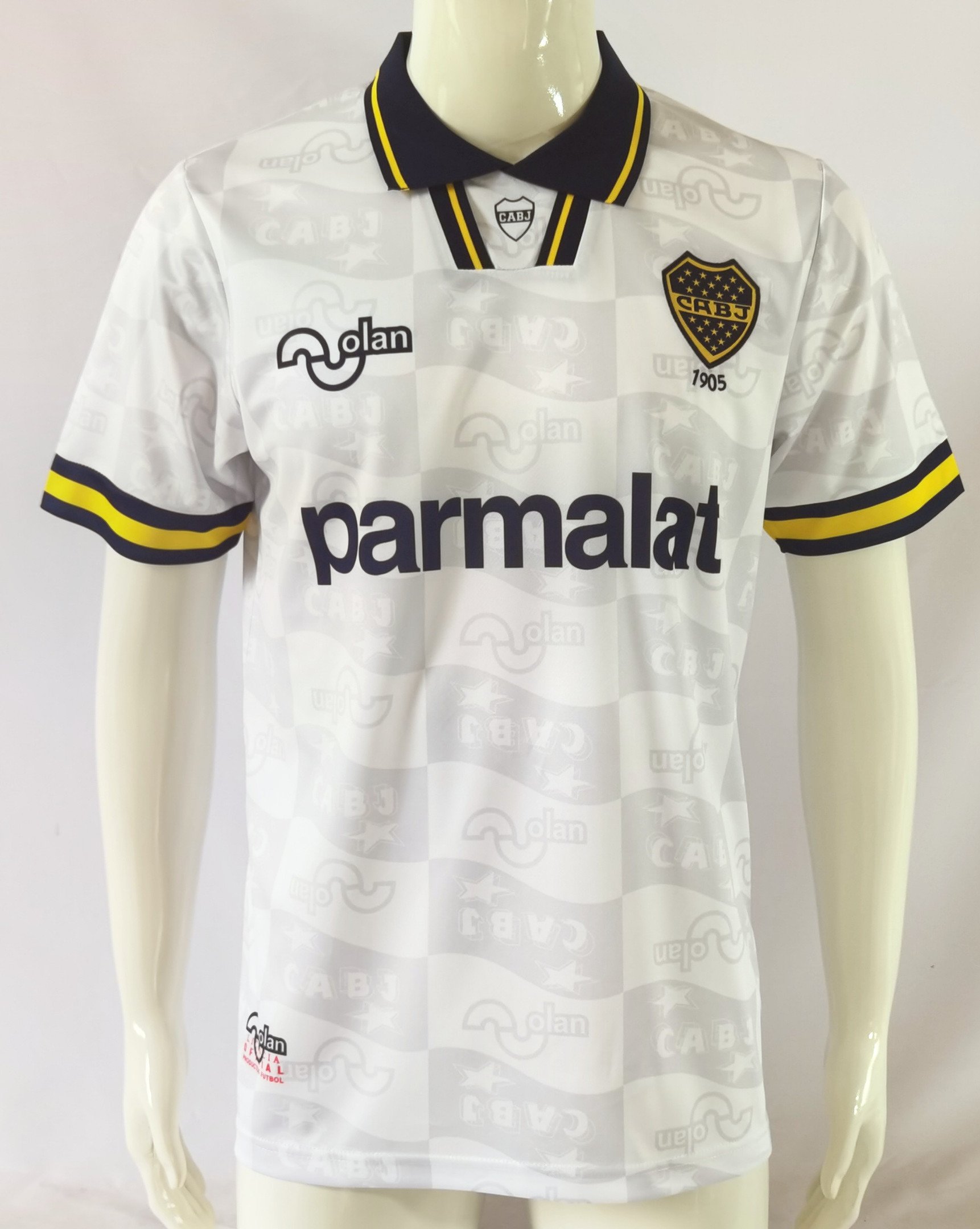Club Atlético Boca Juniors 1995/96 Away Retro Men Jersey – White