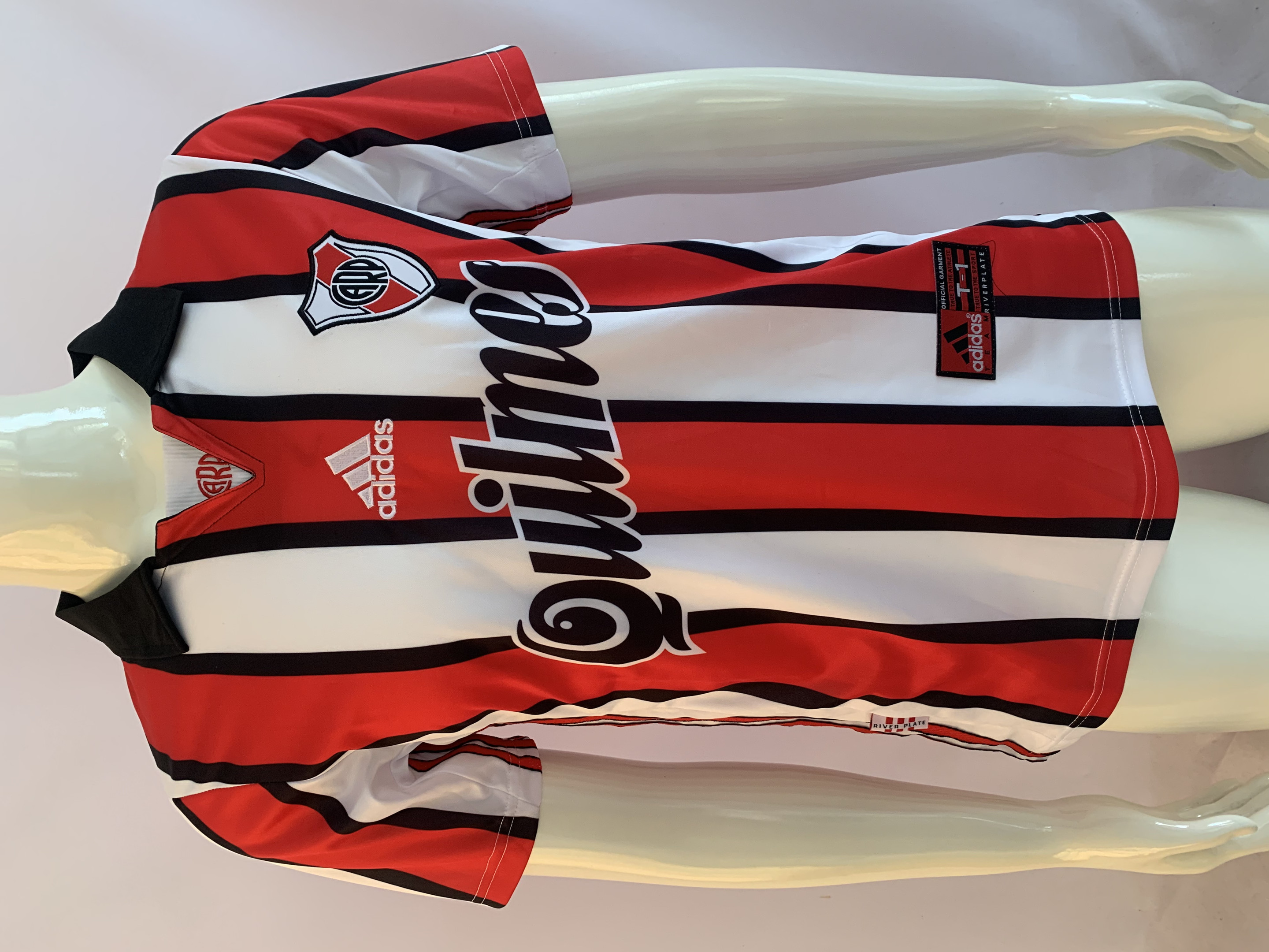 Club Atlético River Plate 1990/2000 Third Retro Men Jersey – White/Red/Black