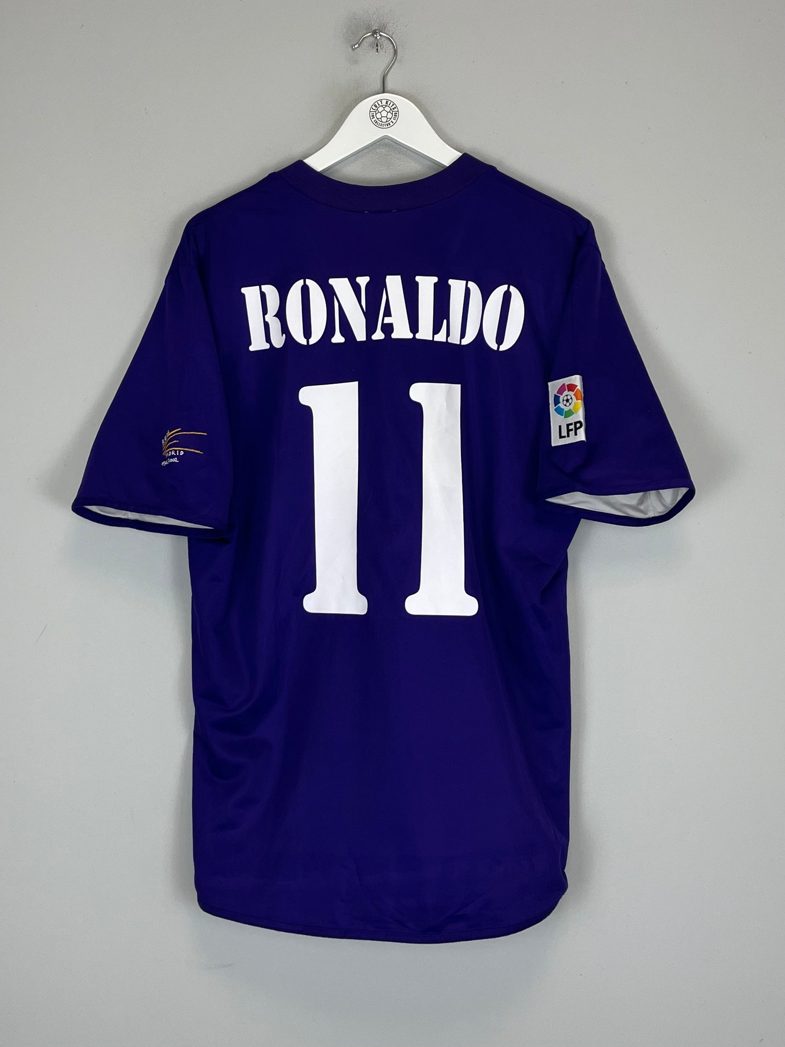 Cristiano Ronaldo 11 Real Madrid 2002/03 Third Men Retro Jersey – Blue