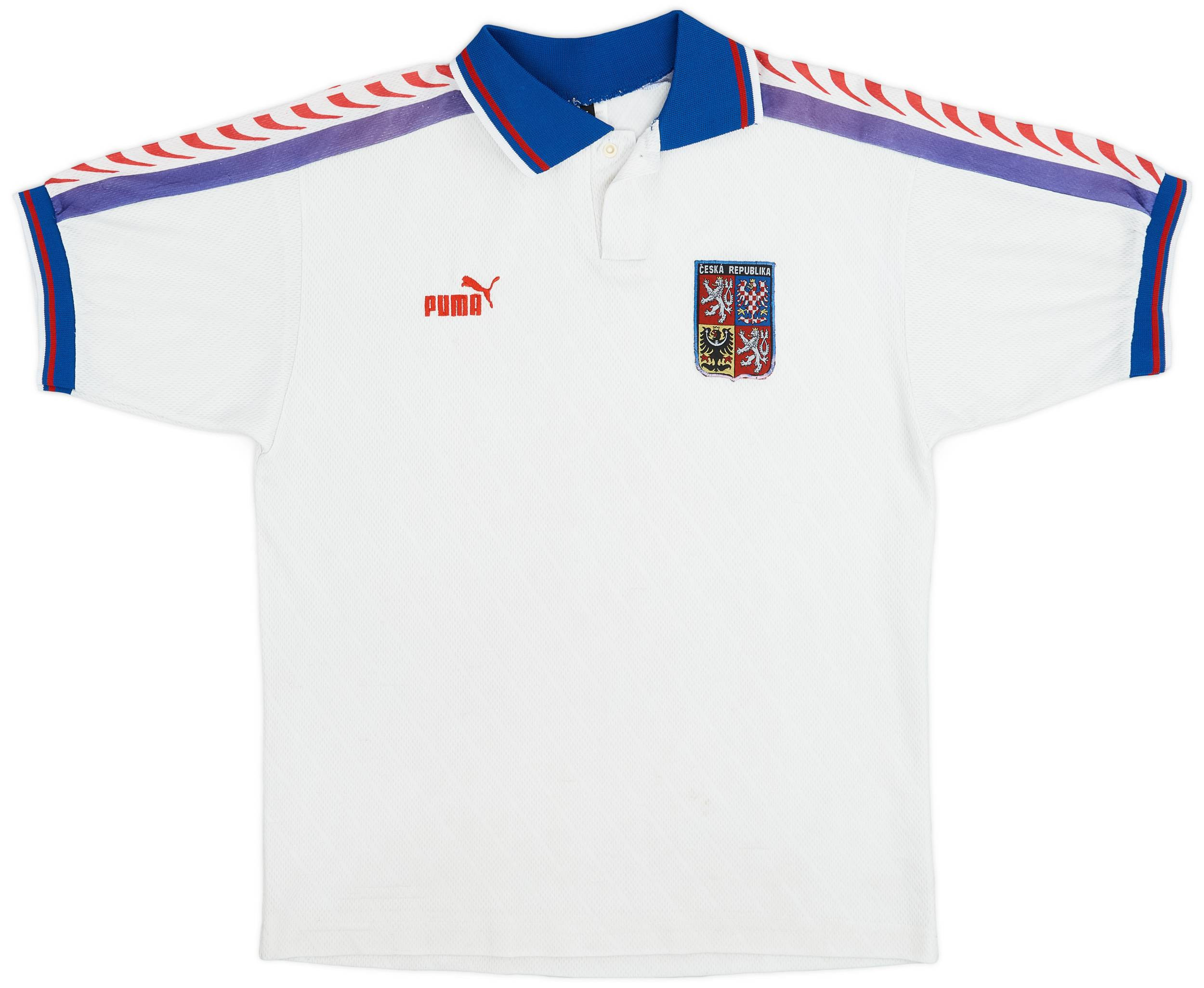 Czech 1996/98 Away Retro Men Jersey – White