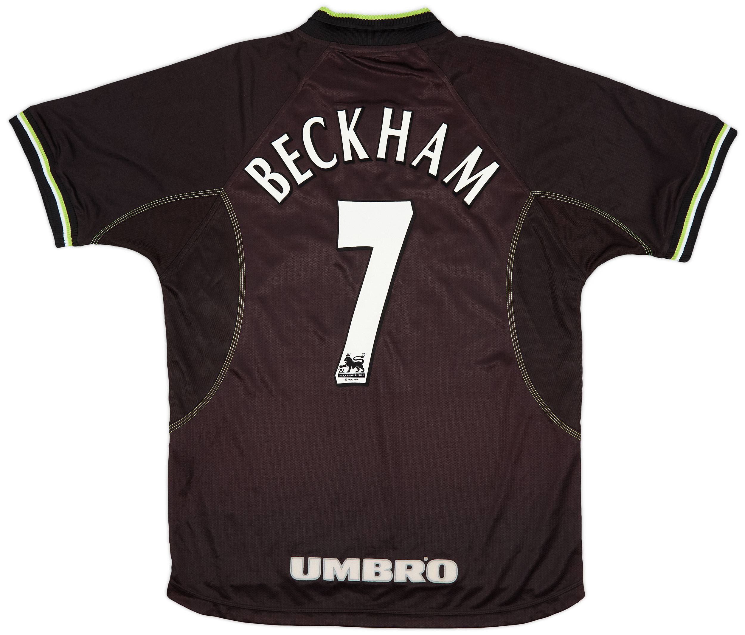 David Beckham 7 Manchester United 1998-99 Third Retro Jersey – Men