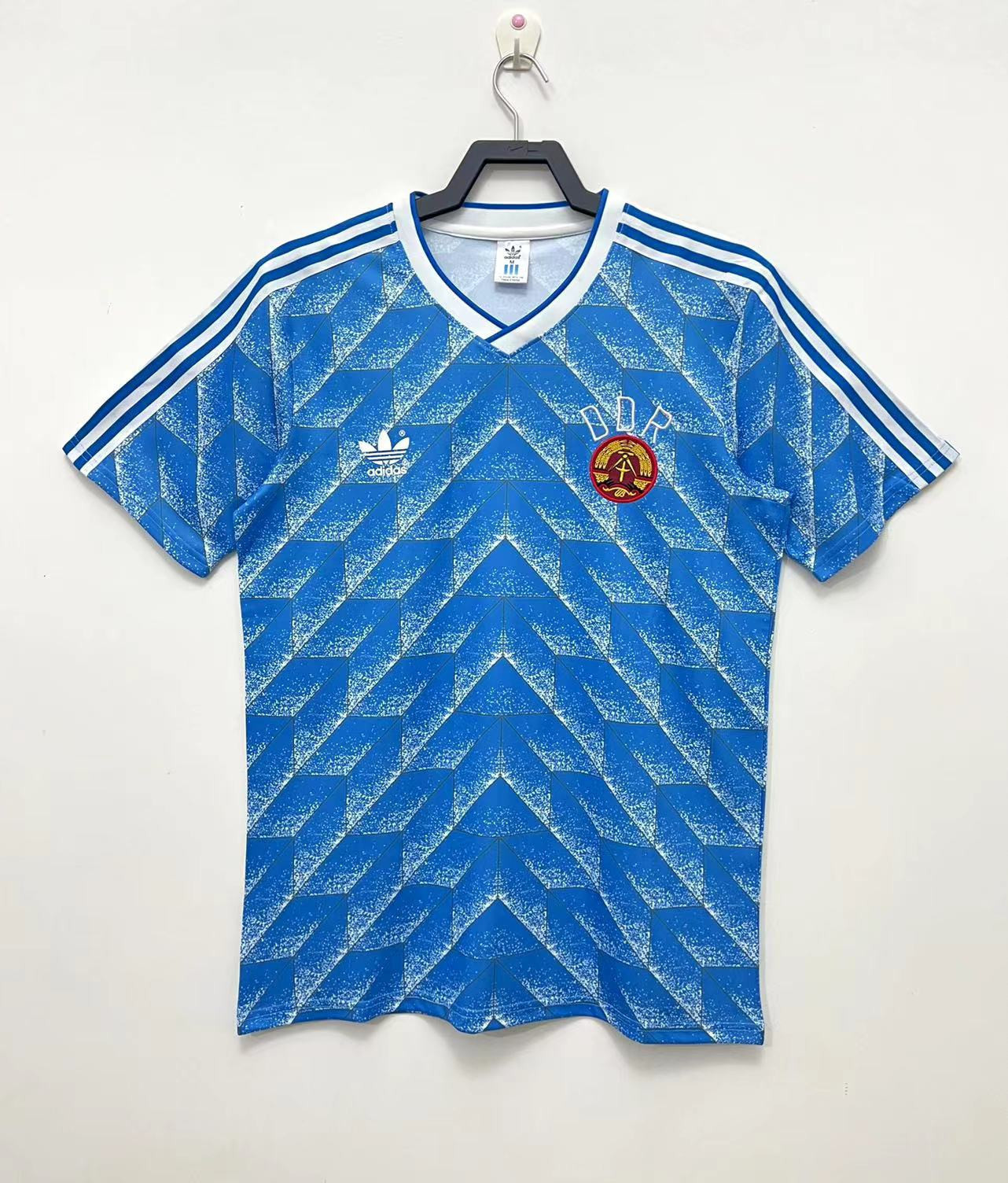 East Germany 1988 Away Retro Jersey – Men Blue