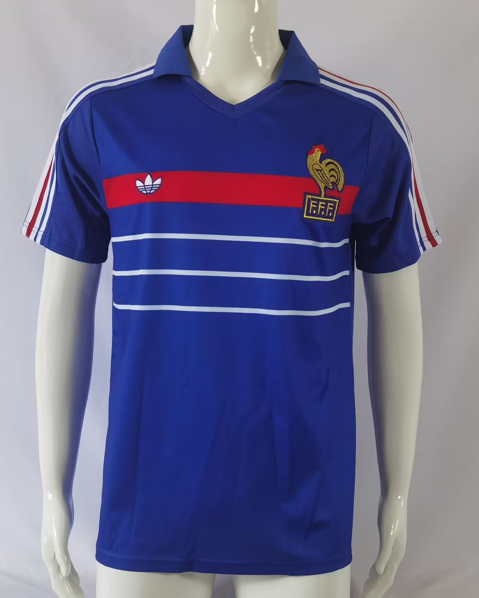 France 1982/84 Home Retro Men Jersey – Blue