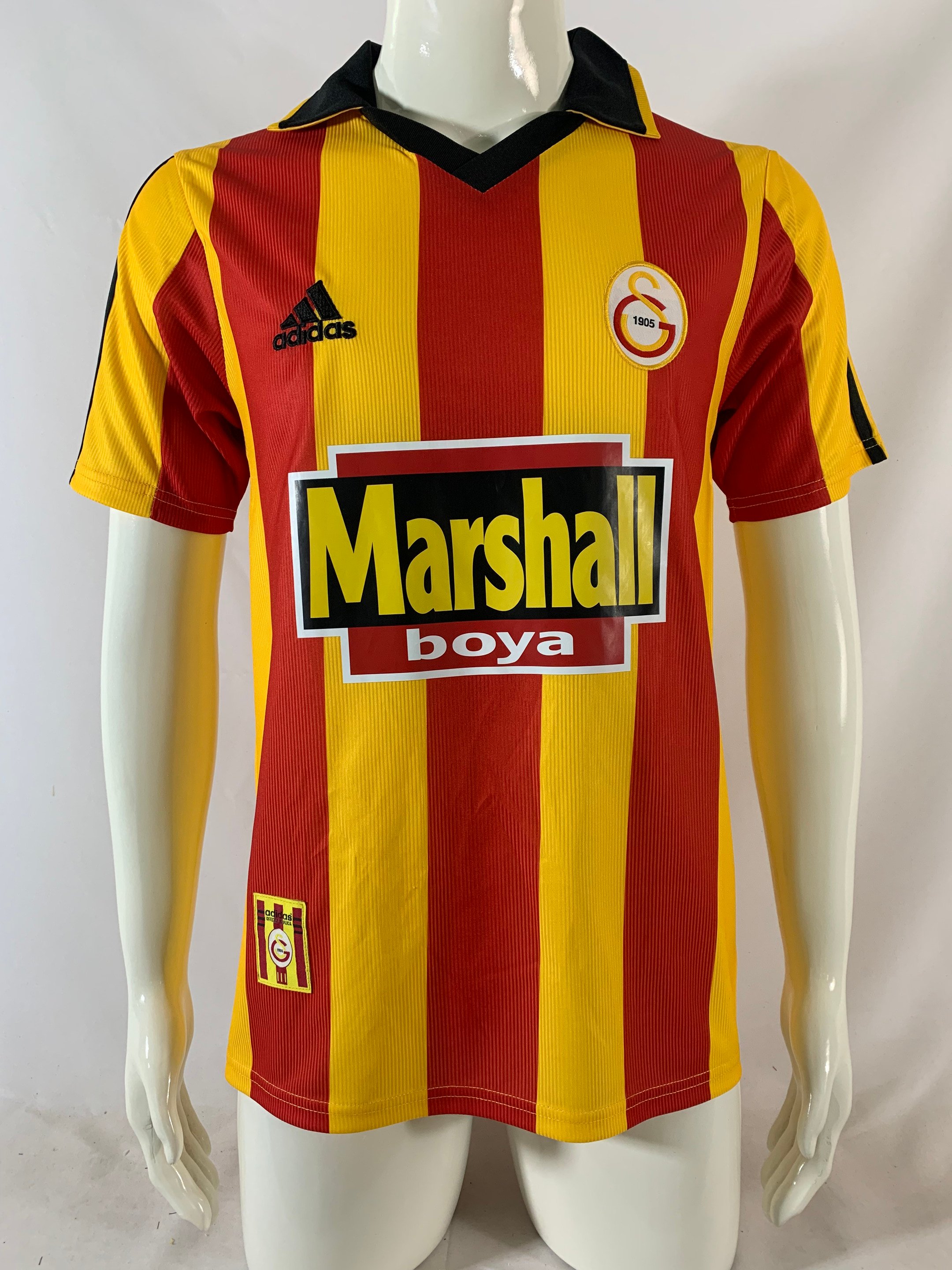 Galatasaray S.K. 1999/2000 Home Retro Men Jersey – Yellow/Red