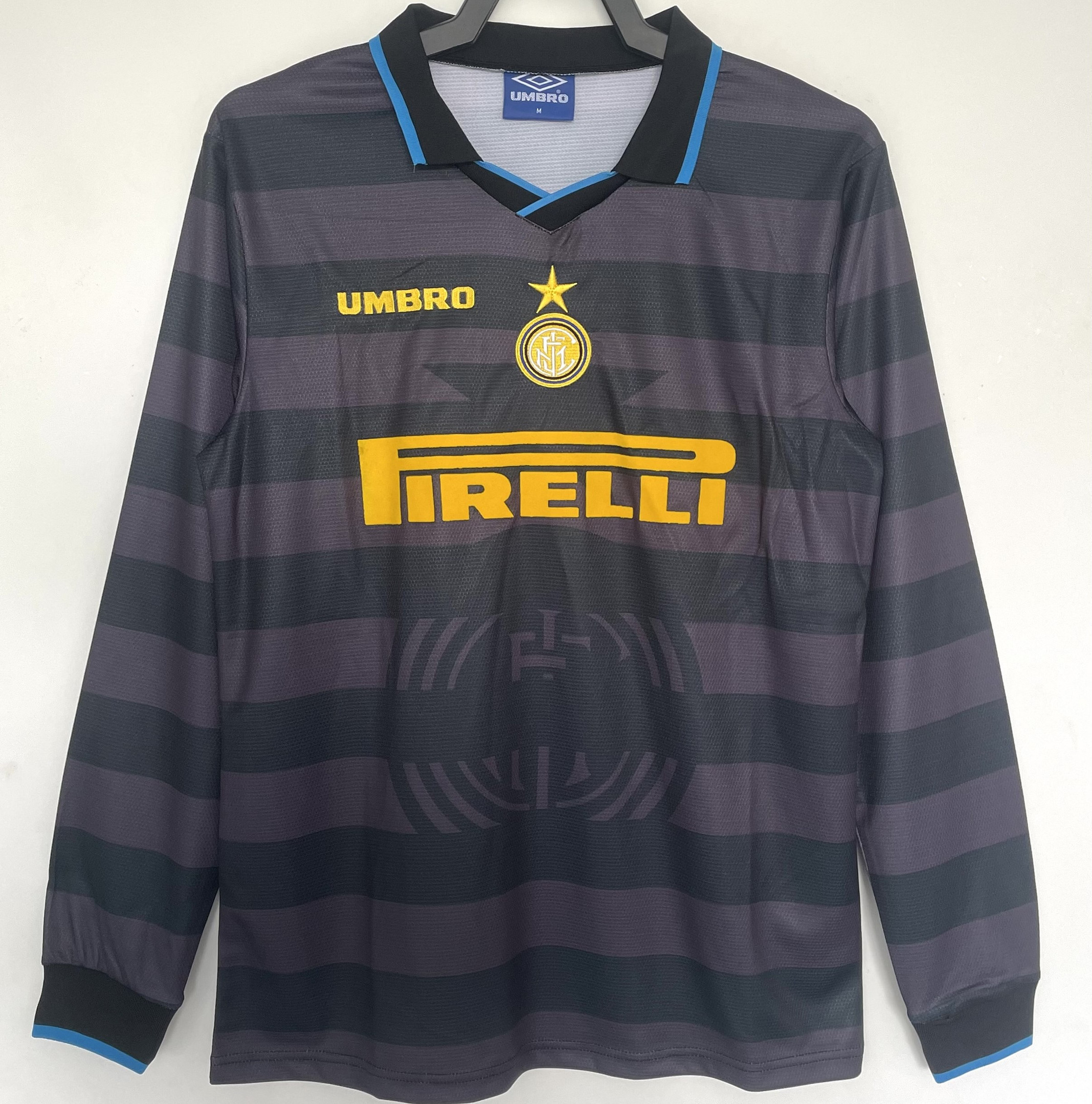 Inter Milan 1997/98 Third Retro Long Sleeve Men Jersey – Black