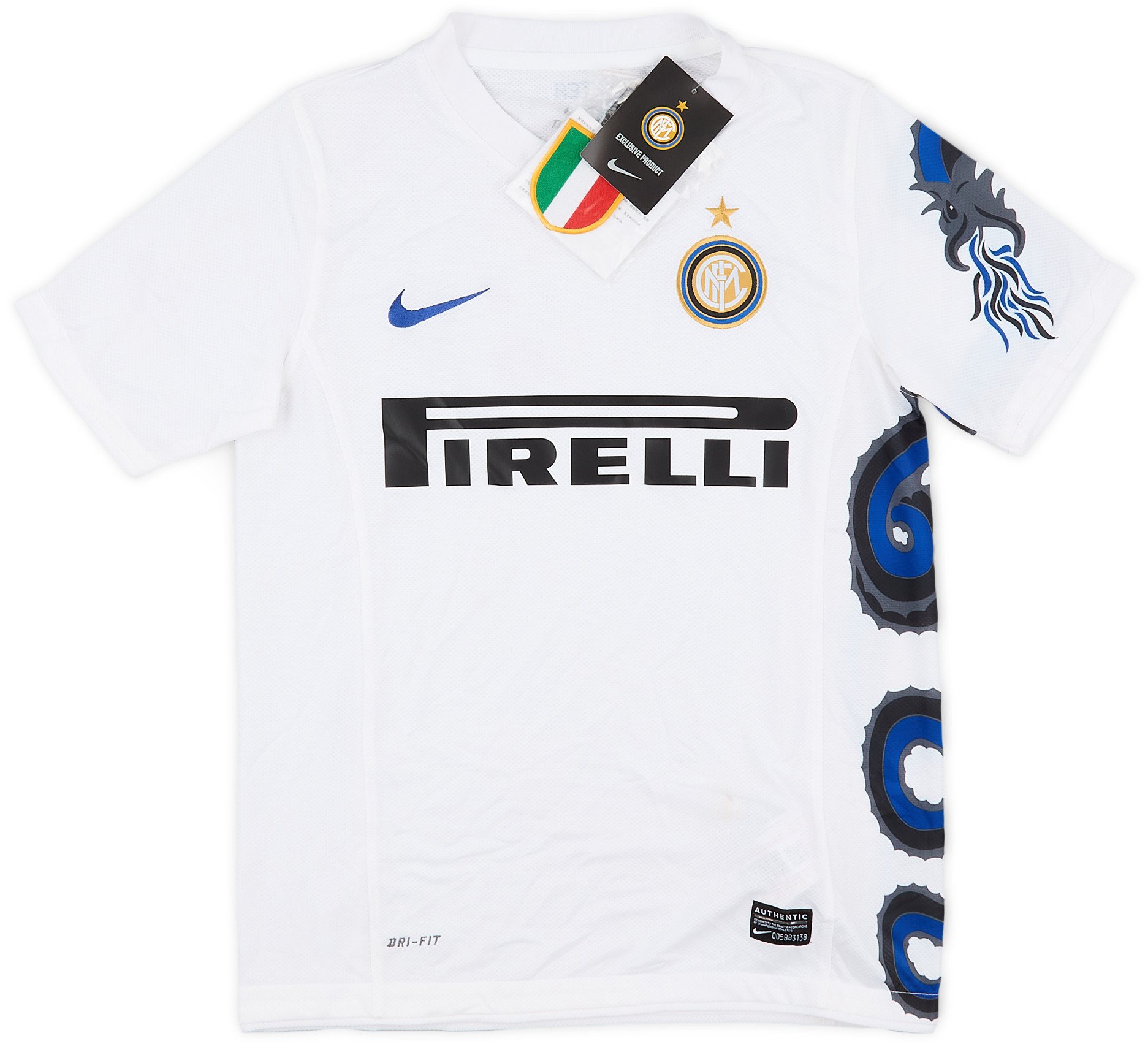 Inter Milan 2010/11 Away Retro Men Jersey – White