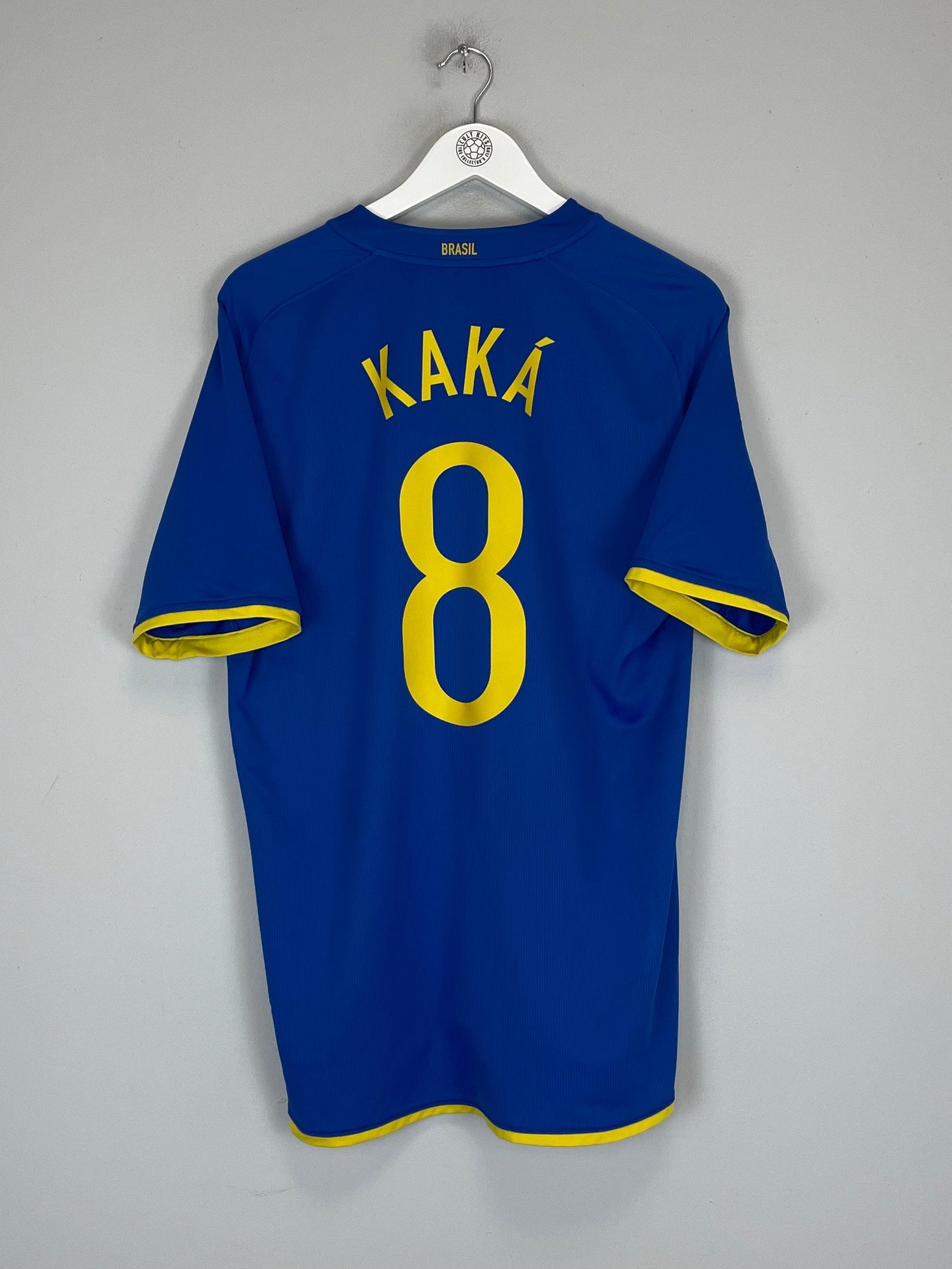 Kaká 8 Brazil National Team 2008/10 Away Men Retro Jersey – Blue