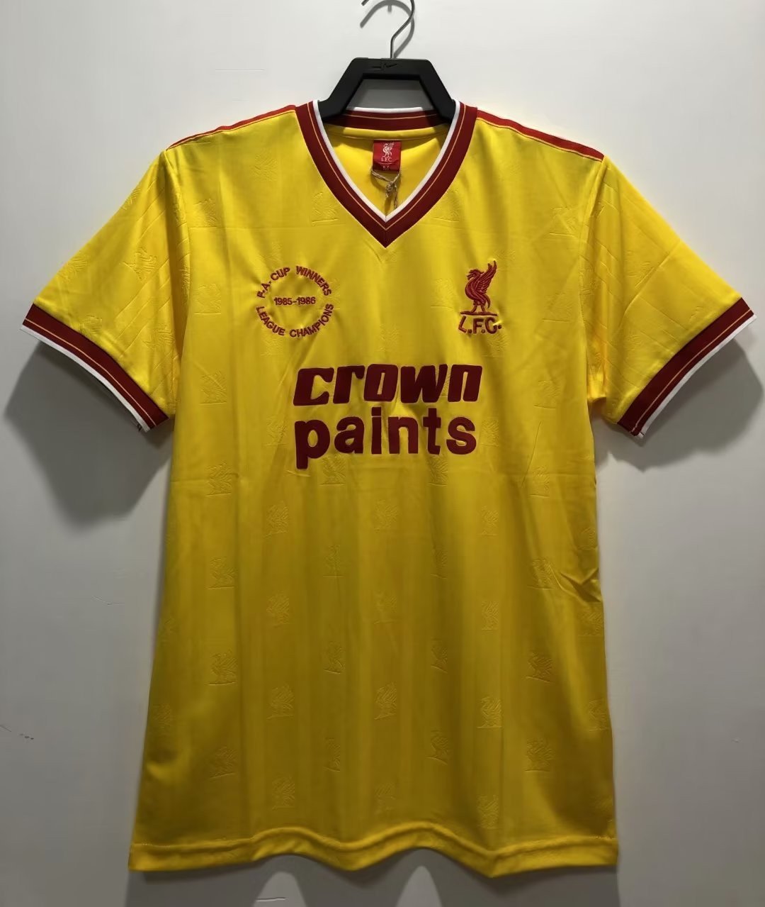 Liverpool 1985/86 Away Retro Men Jersey – Yellow