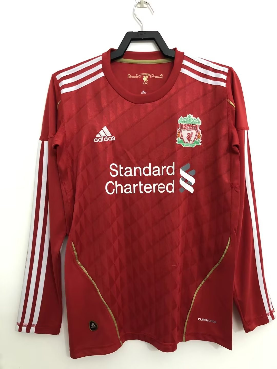 Liverpool 2010 Home Retro Long Sleeve Men Jersey – Red