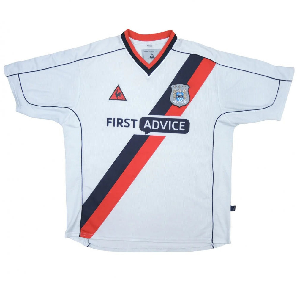 Manchester City 2002/03 Away Retro Men Jersey – White