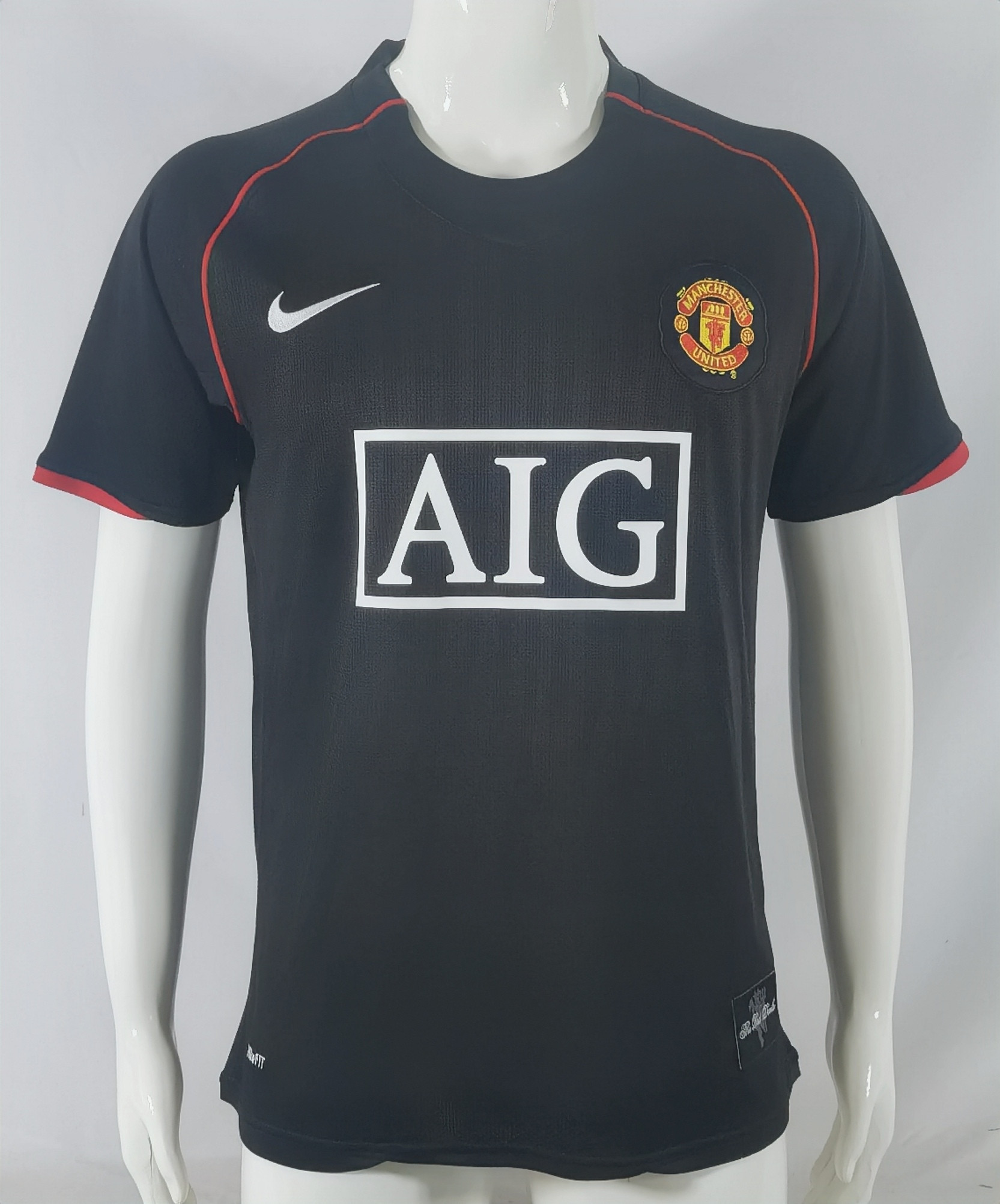 Manchester United 2007/08 Away Retro Men Jersey – Black
