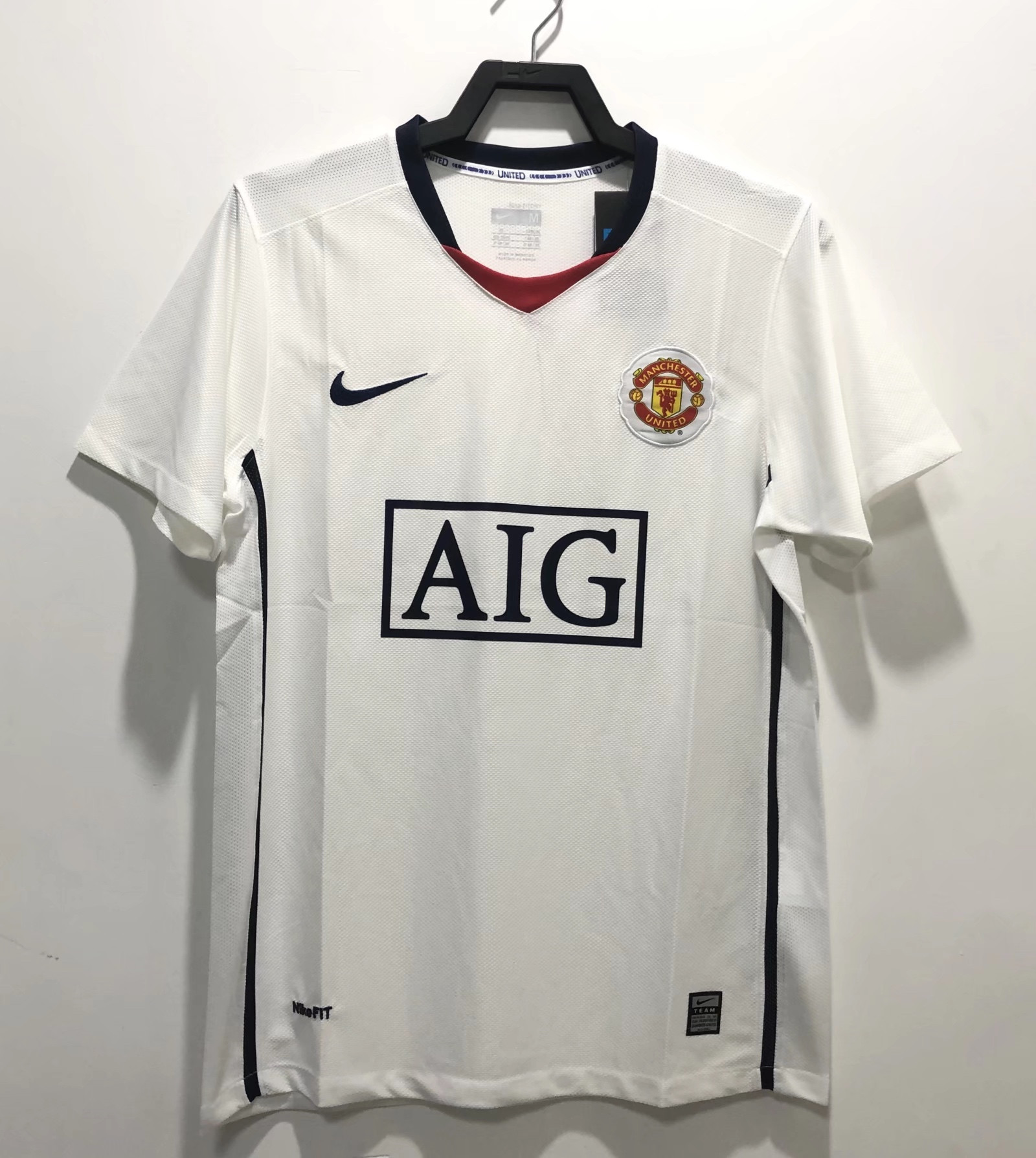 Manchester United 2008/09 Away Retro Men Jersey – White
