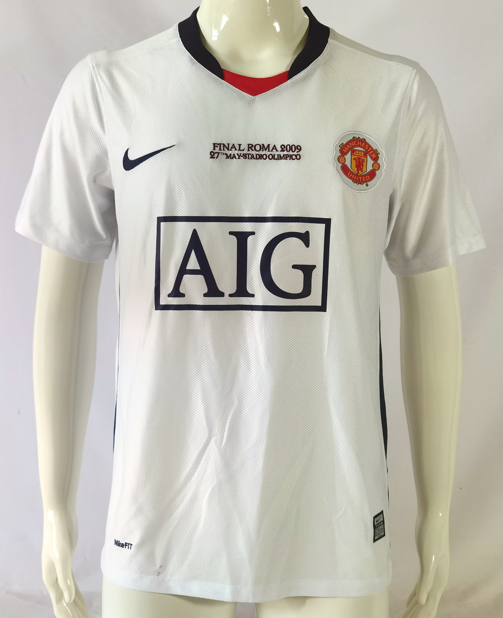 Manchester United 2008/09 Away Retro Men Jersey – White