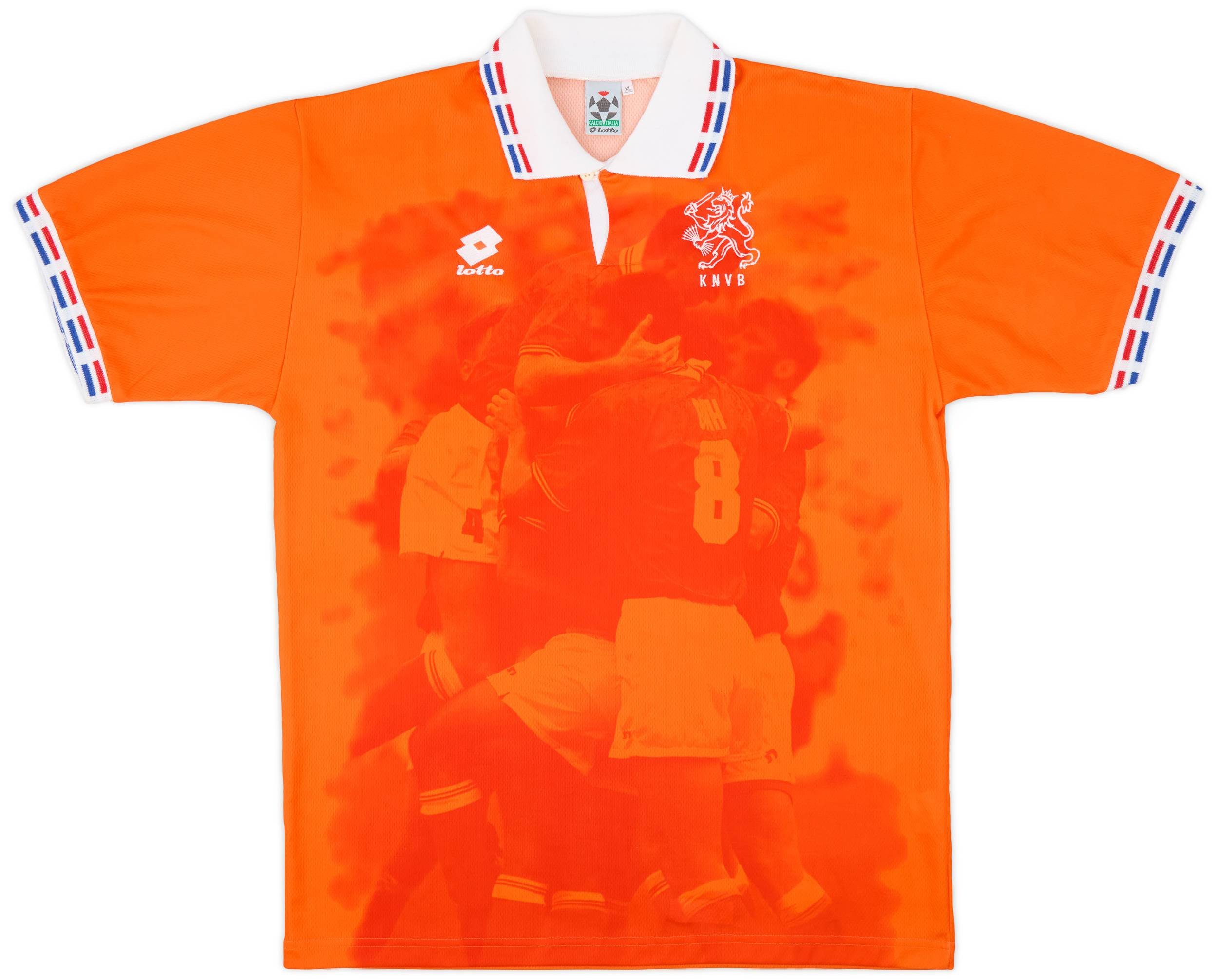 Netherlands 1996 Home Retro Men Jersey – Orange