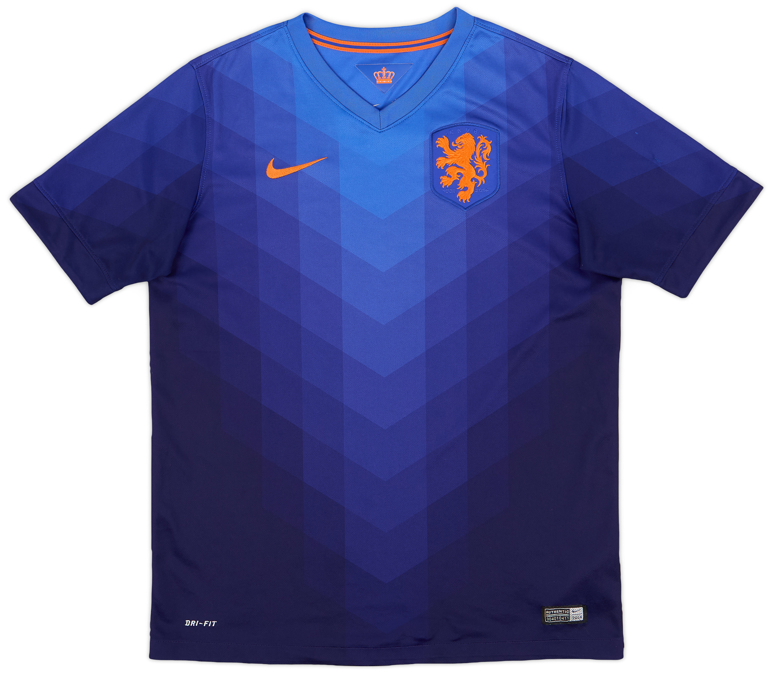 Netherlands 2014/15 Away Retro Men Jersey – Blue