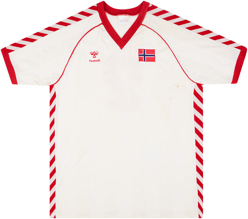 Norway 1984 Away Retro Men Jersey – White