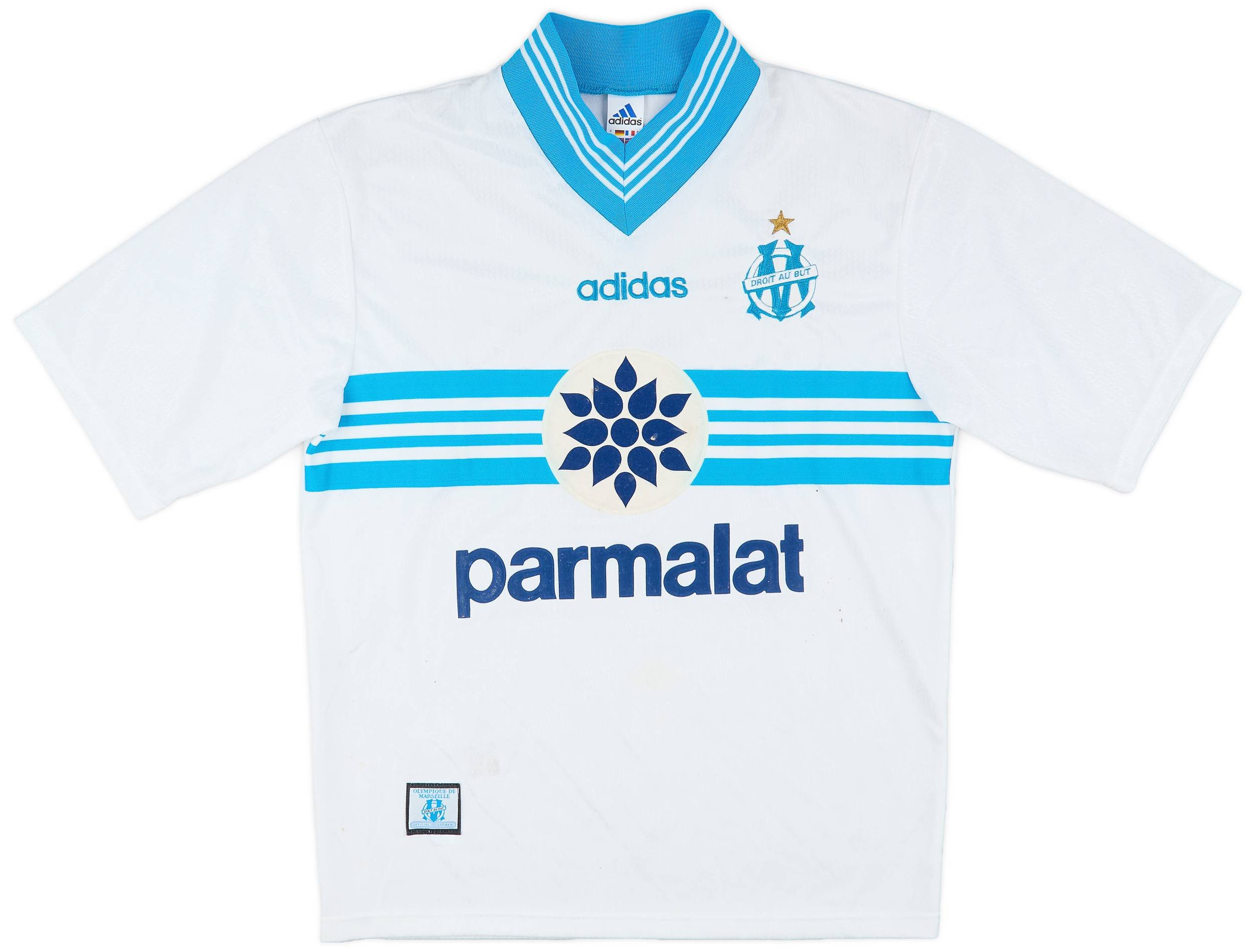 Olympique de Marseille 1996/97 Home Retro Men Jersey – White