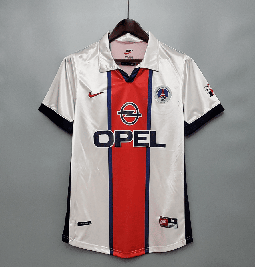 Paris Saint-Germain 1998/99 Away Retro Men Jersey – White