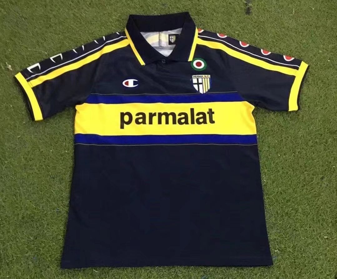 Parma Calcio 1913 1999/2000 Away Retro Men Jersey – Black