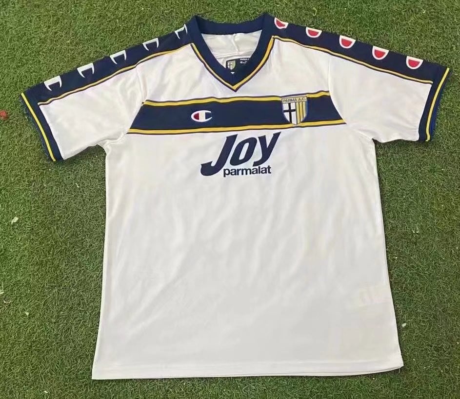 Parma Calcio 1913 2001/02 Away Retro Men Jersey – White