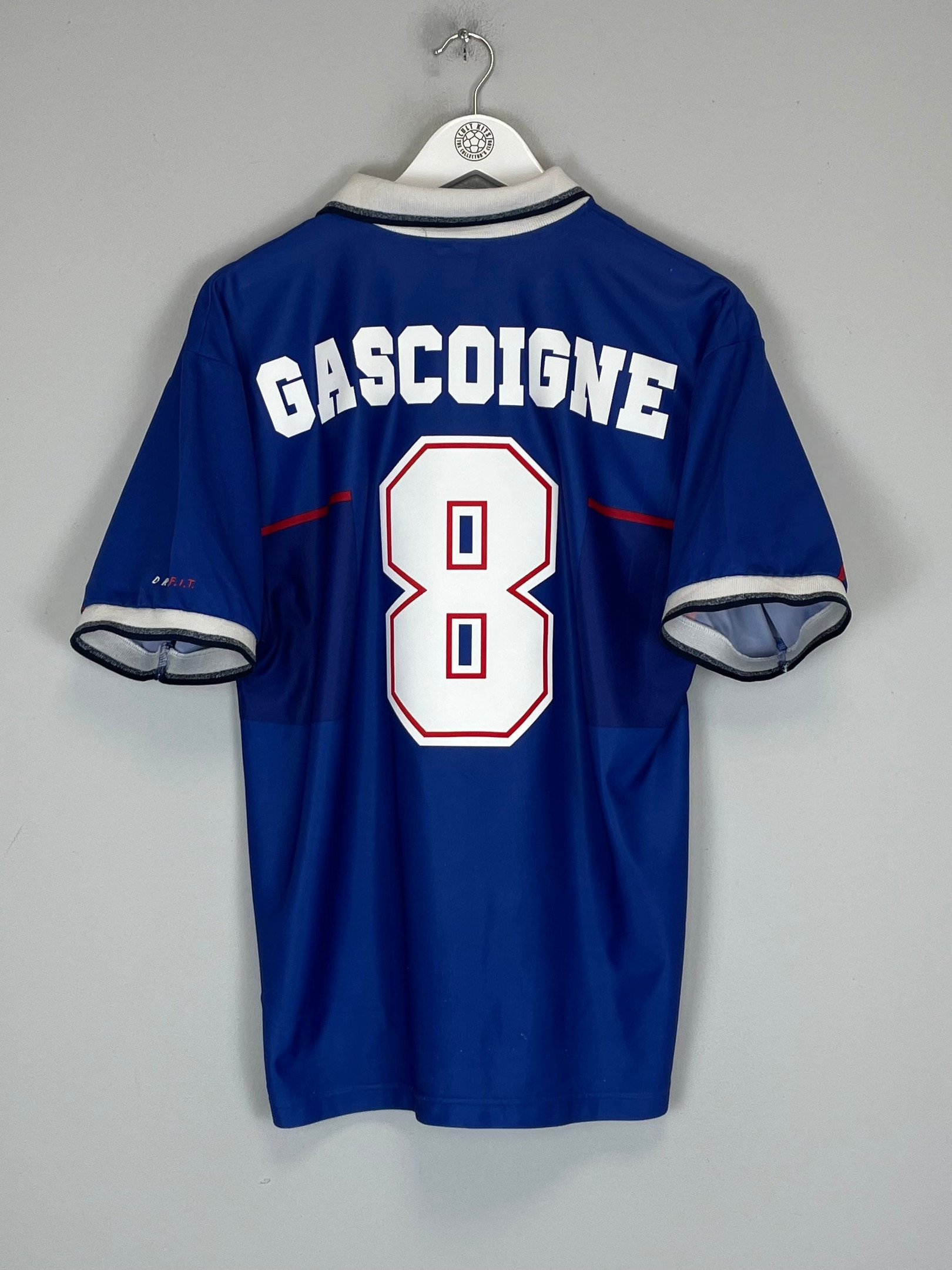 Paul Gascoigne 8 Rangers F.C. 1997/99 Home Men Retro Jersey – Blue