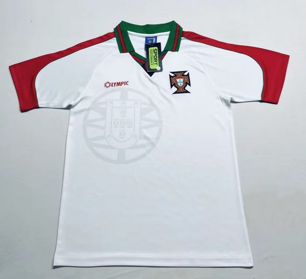 Portugal 1996/97 Away Retro Men Jersey – White