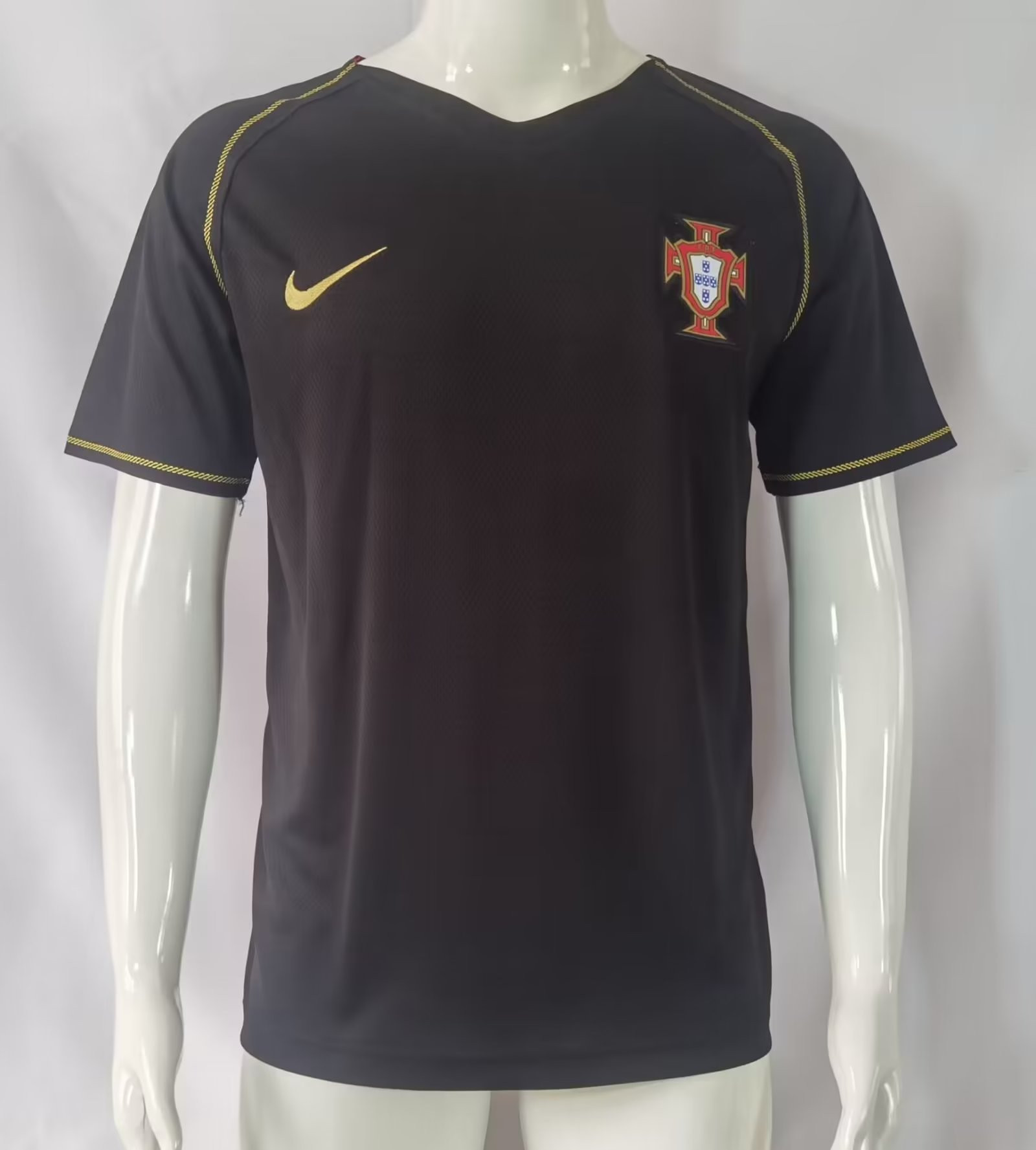 Portugal 2006 Away Retro Men Jersey – Black