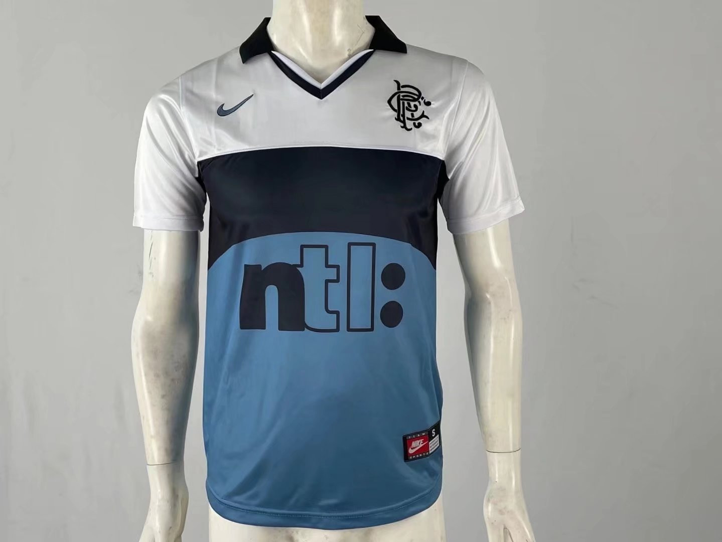 Rangers F.C. 1999/2000 Away Retro Men Jersey – White/Blue