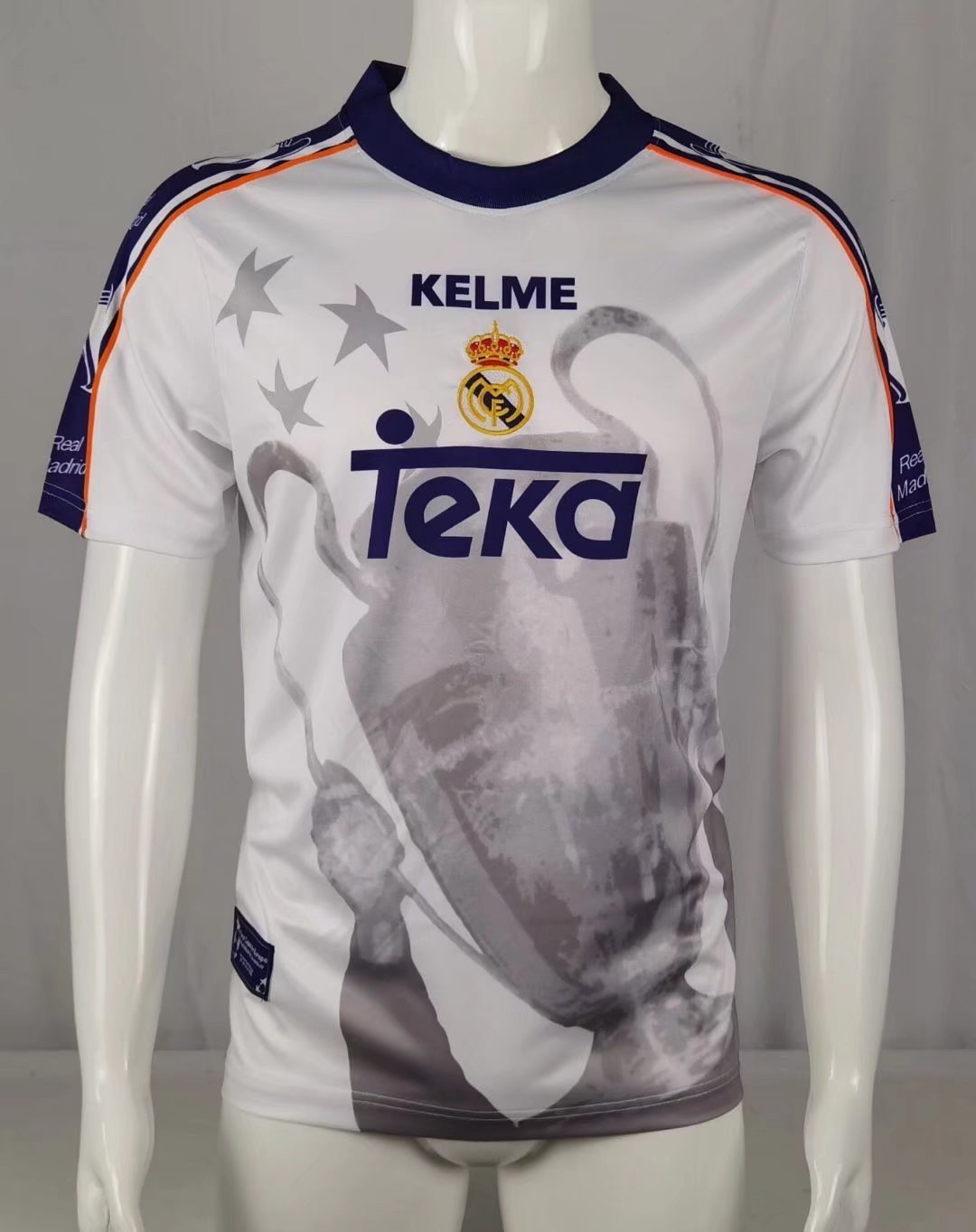 Real Madrid 1997/98 Champions League Retro Men Jersey – White