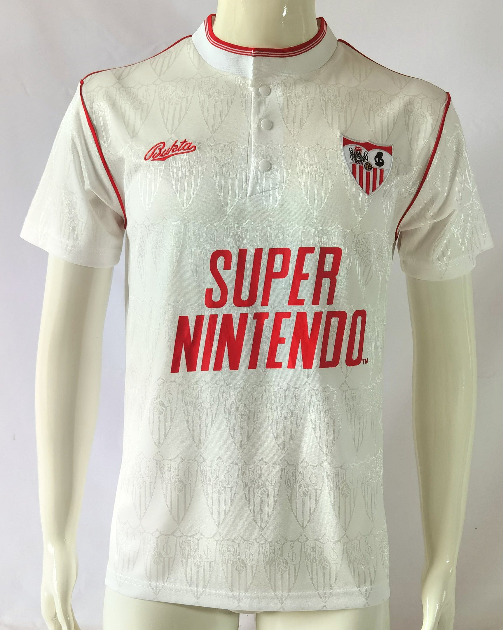 Sevilla FC 1991/92 Home Retro Men Jersey – White