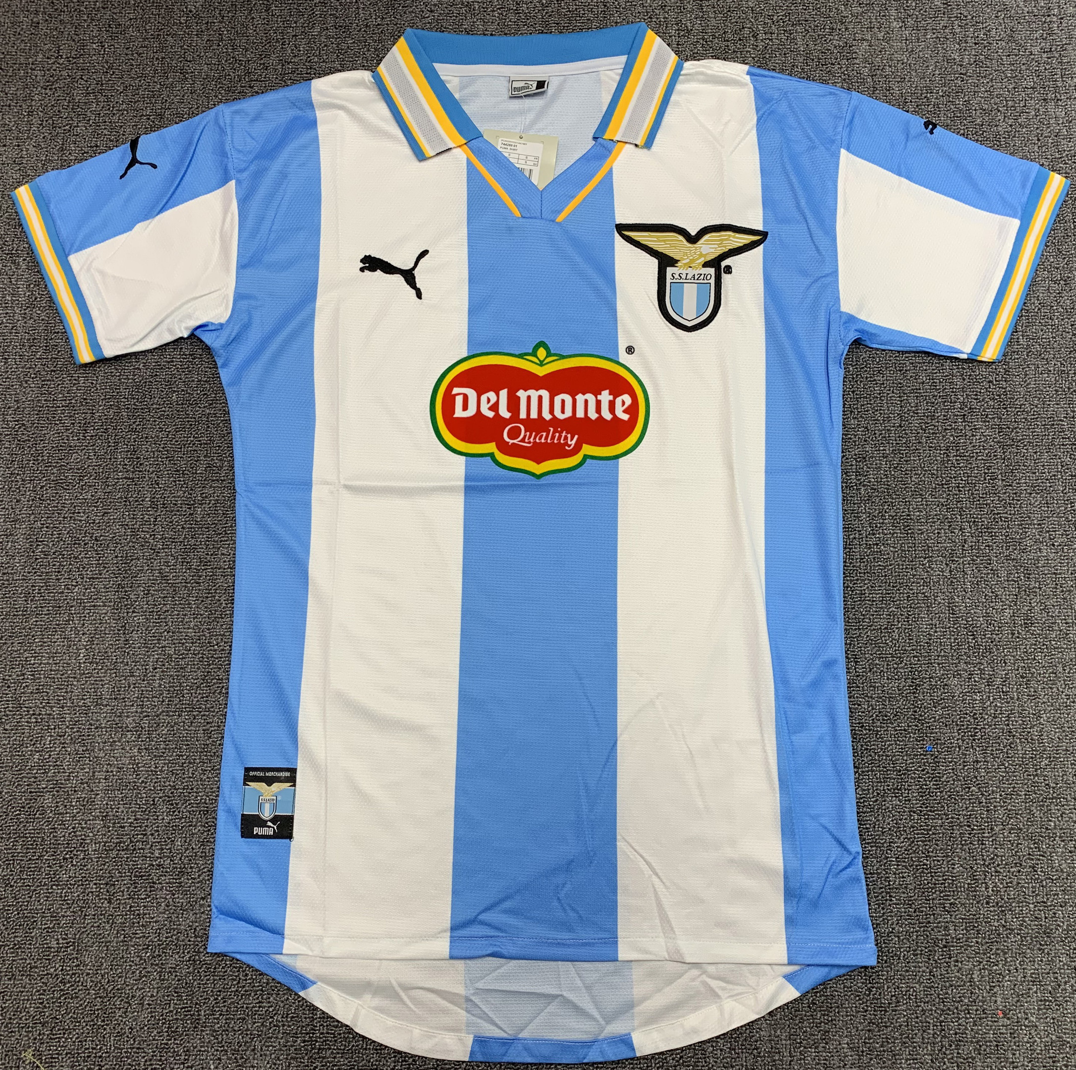 S.S. Lazio 1999/2000 Home Retro Men Jersey – Blue/White