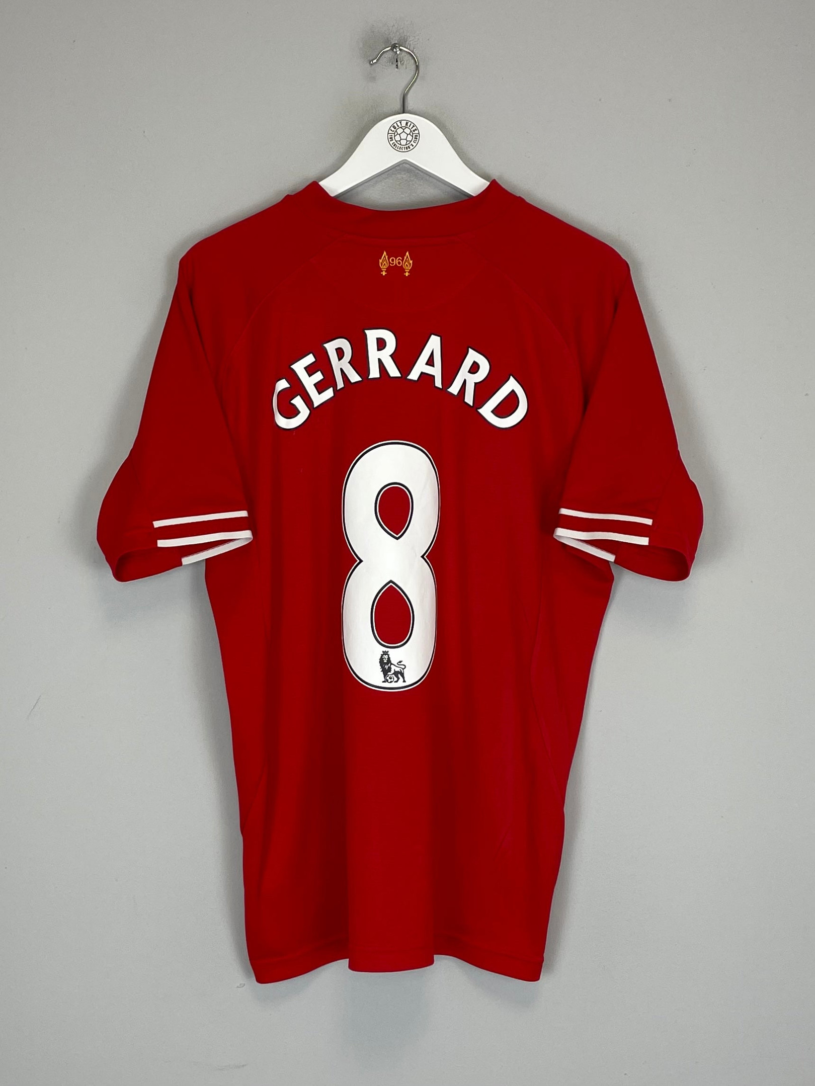 Steven Gerrard 8 Liverpool F.C. 2013/14 Home Men Retro Jersey – Red