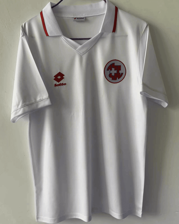 Switzerland 1994 Away Retro Men Jersey – White