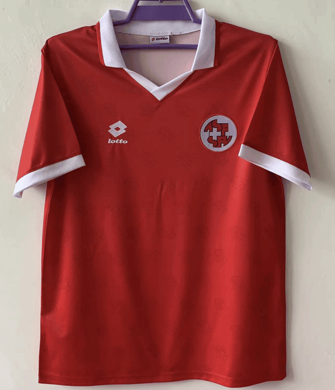 Switzerland 1994 Home Retro Men Jersey – Red