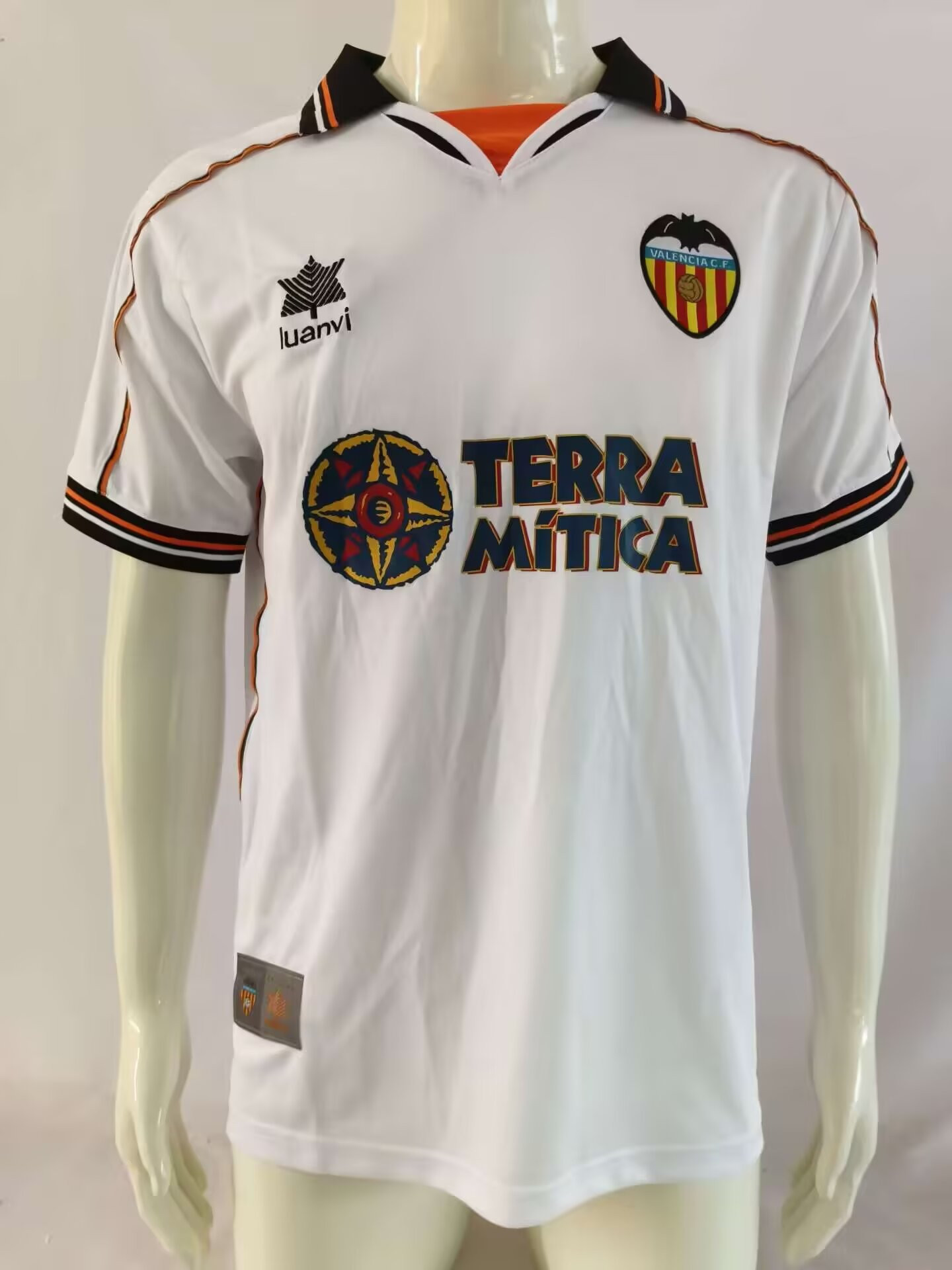 Valencia CF 1999/2000 Home Retro Men Jersey – White